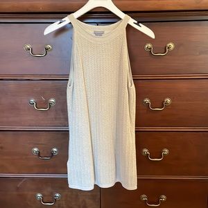 NWOT. Ann Taylor. Halter Sweater Sleeveless Top. Lined. 56% Silk